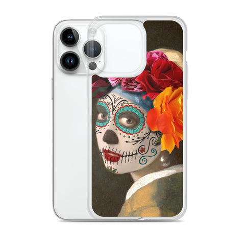 Catrina with a pearl earring Clear Case for iPhone®