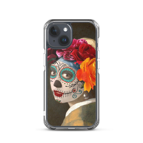 Catrina with a pearl earring Clear Case for iPhone®