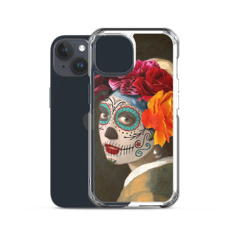 Catrina with a pearl earring Clear Case for iPhone®