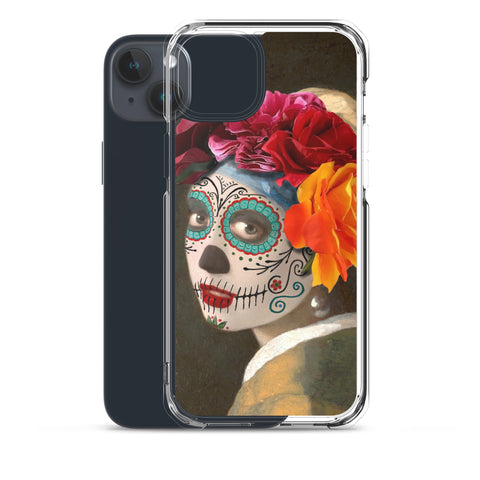 Catrina with a pearl earring Clear Case for iPhone®
