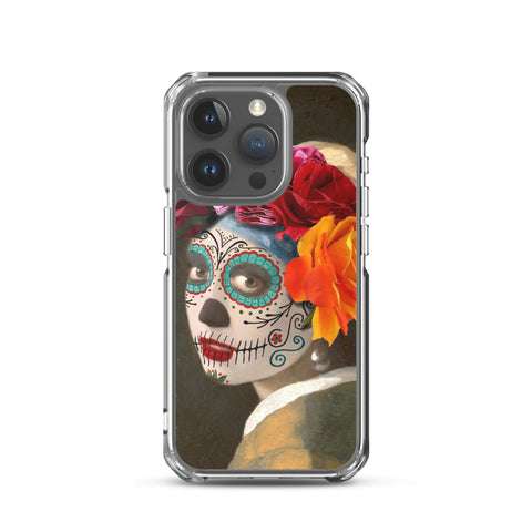 Catrina with a pearl earring Clear Case for iPhone®