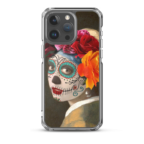 Catrina with a pearl earring Clear Case for iPhone®