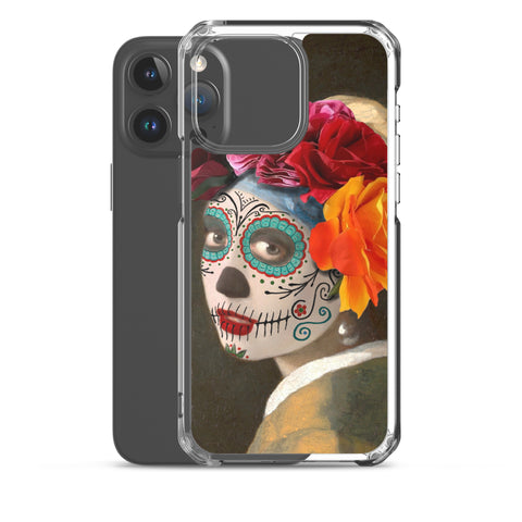Catrina with a pearl earring Clear Case for iPhone®