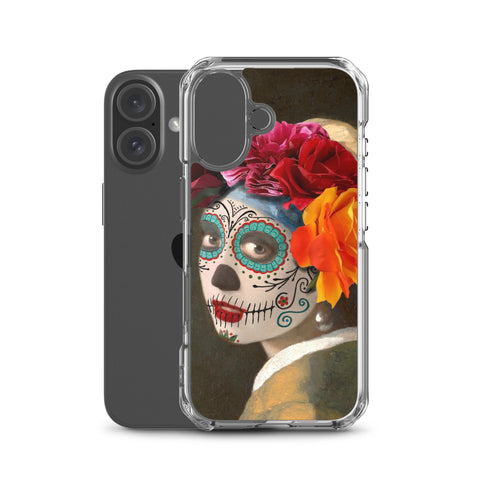 Catrina with a pearl earring Clear Case for iPhone®