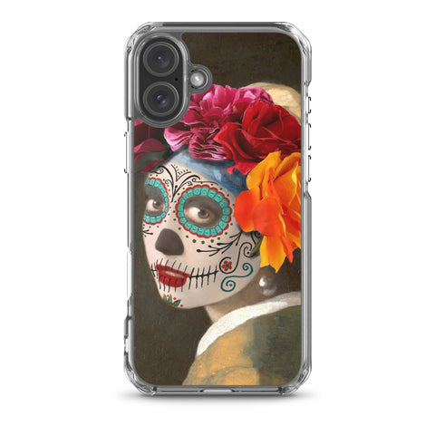 Catrina with a pearl earring Clear Case for iPhone®