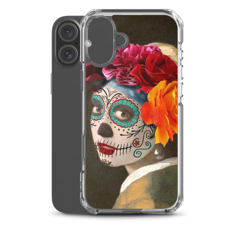 Catrina with a pearl earring Clear Case for iPhone®