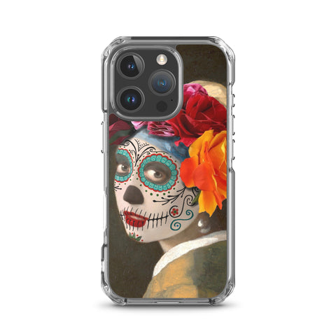 Catrina with a pearl earring Clear Case for iPhone®