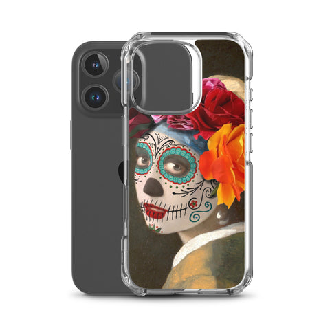 Catrina with a pearl earring Clear Case for iPhone®