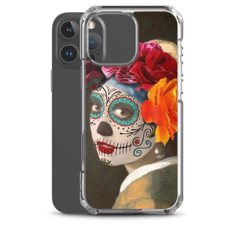 Catrina with a pearl earring Clear Case for iPhone®