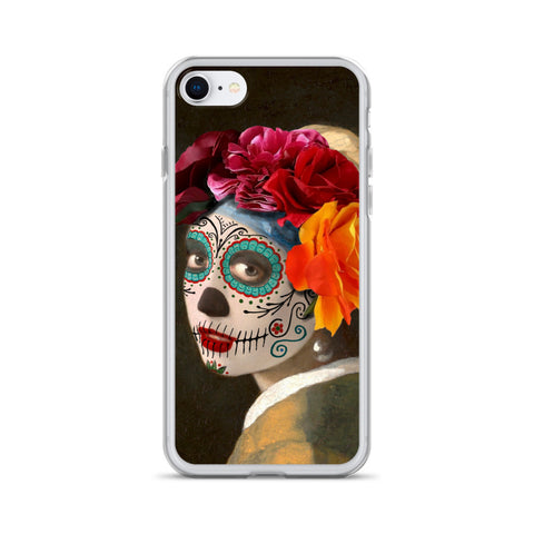 Catrina with a pearl earring Clear Case for iPhone®