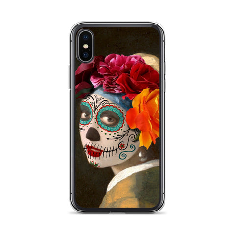 Catrina with a pearl earring Clear Case for iPhone®