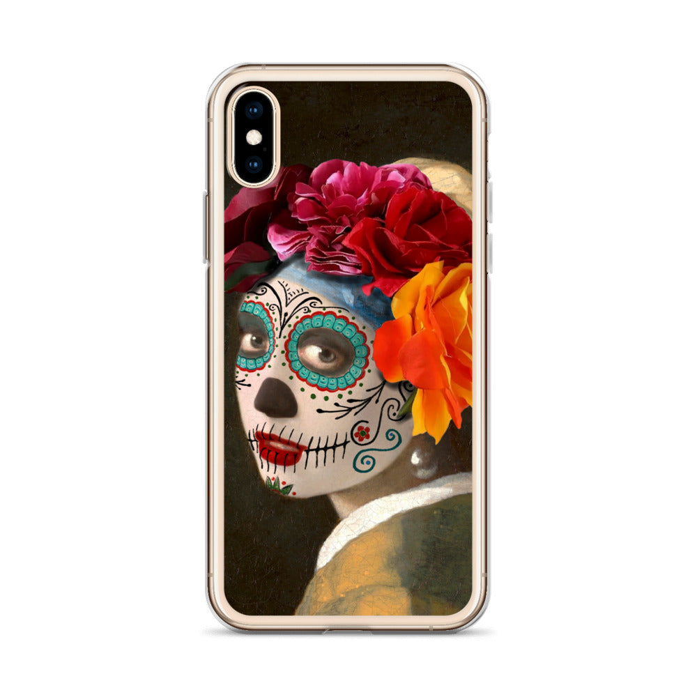 Catrina with a pearl earring Clear Case for iPhone®
