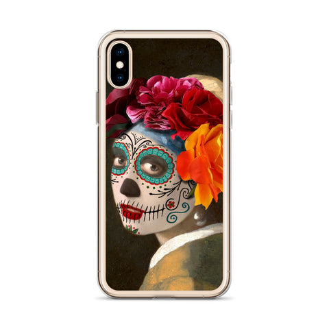 Catrina with a pearl earring Clear Case for iPhone®