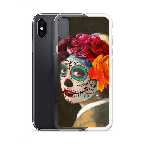 Catrina with a pearl earring Clear Case for iPhone®