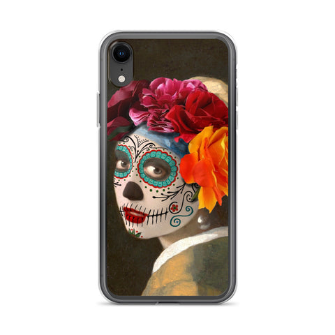 Catrina with a pearl earring Clear Case for iPhone®