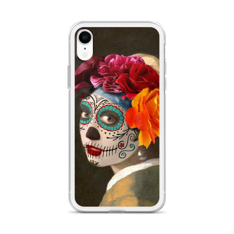Catrina with a pearl earring Clear Case for iPhone®