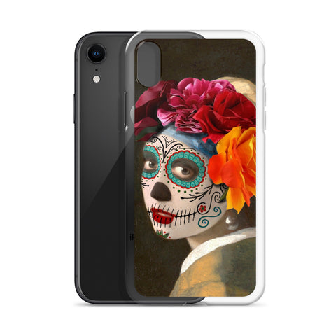 Catrina with a pearl earring Clear Case for iPhone®
