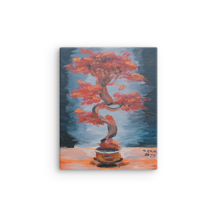Japanese maple bonsai thin canvas print