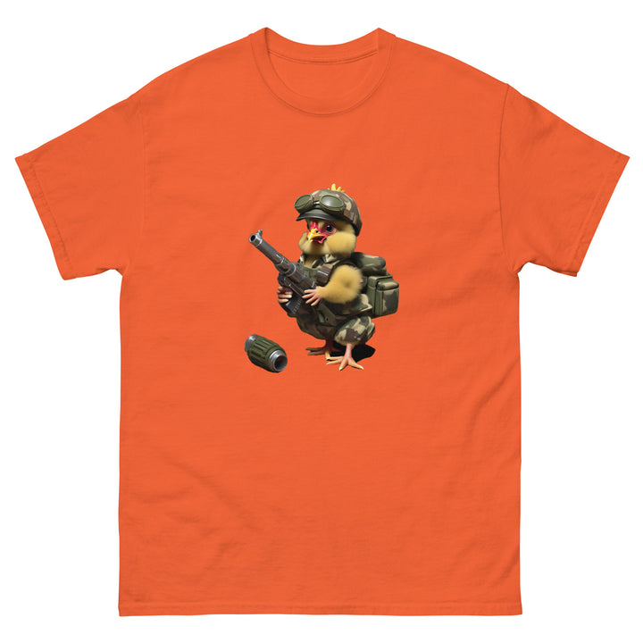 Chicken with a machine gun Unisex classic tee